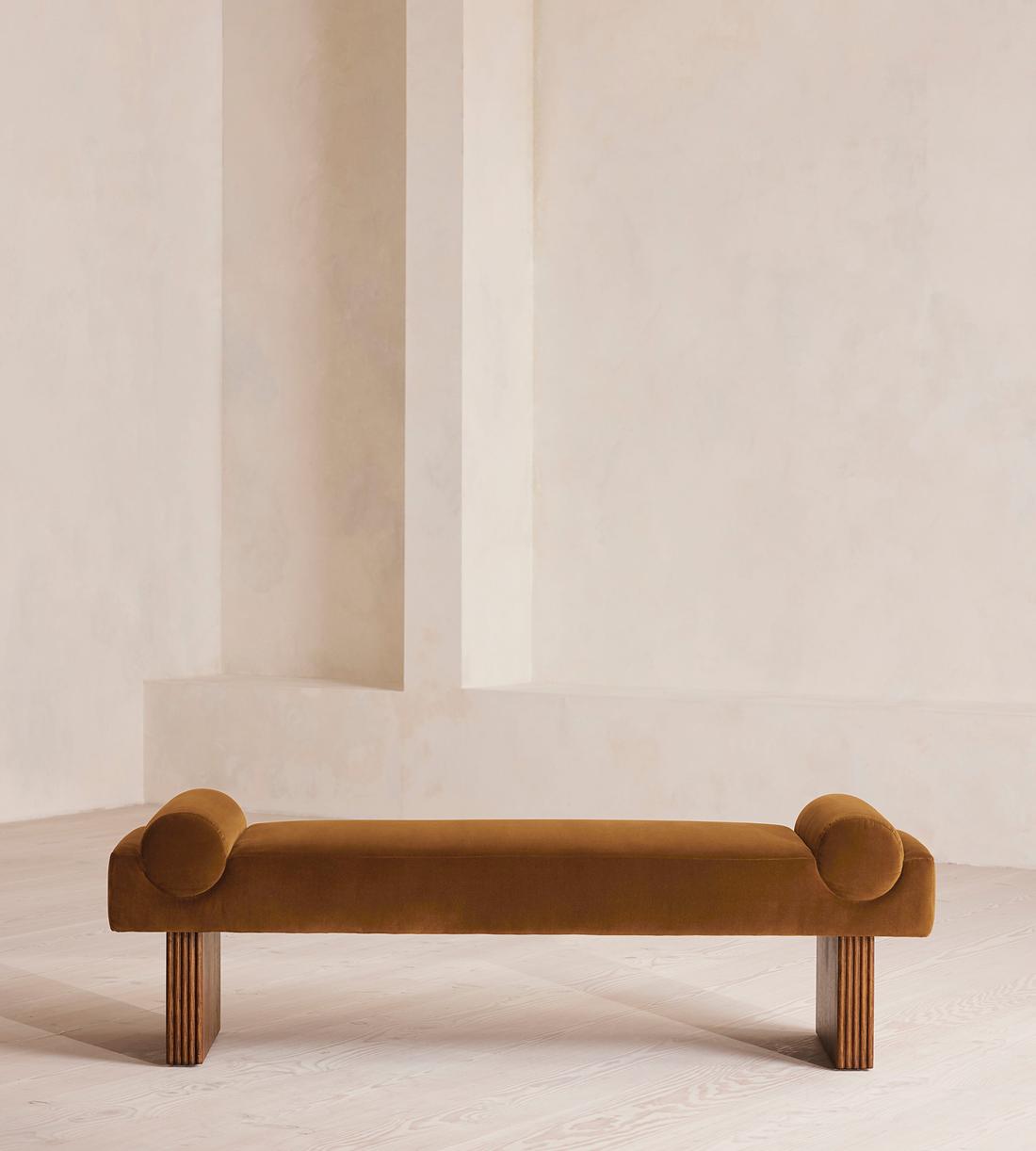 Esther Bench - Velvet - Mustard - Listing - Image 2