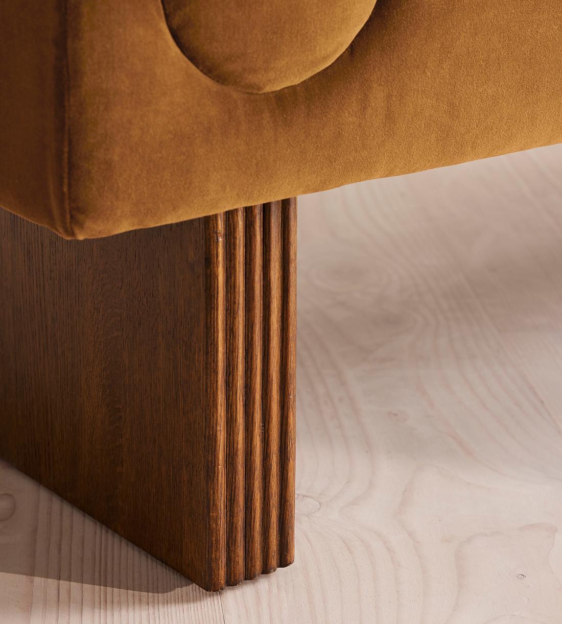 Esther Bench - Velvet - Mustard - US - Images - Image 5