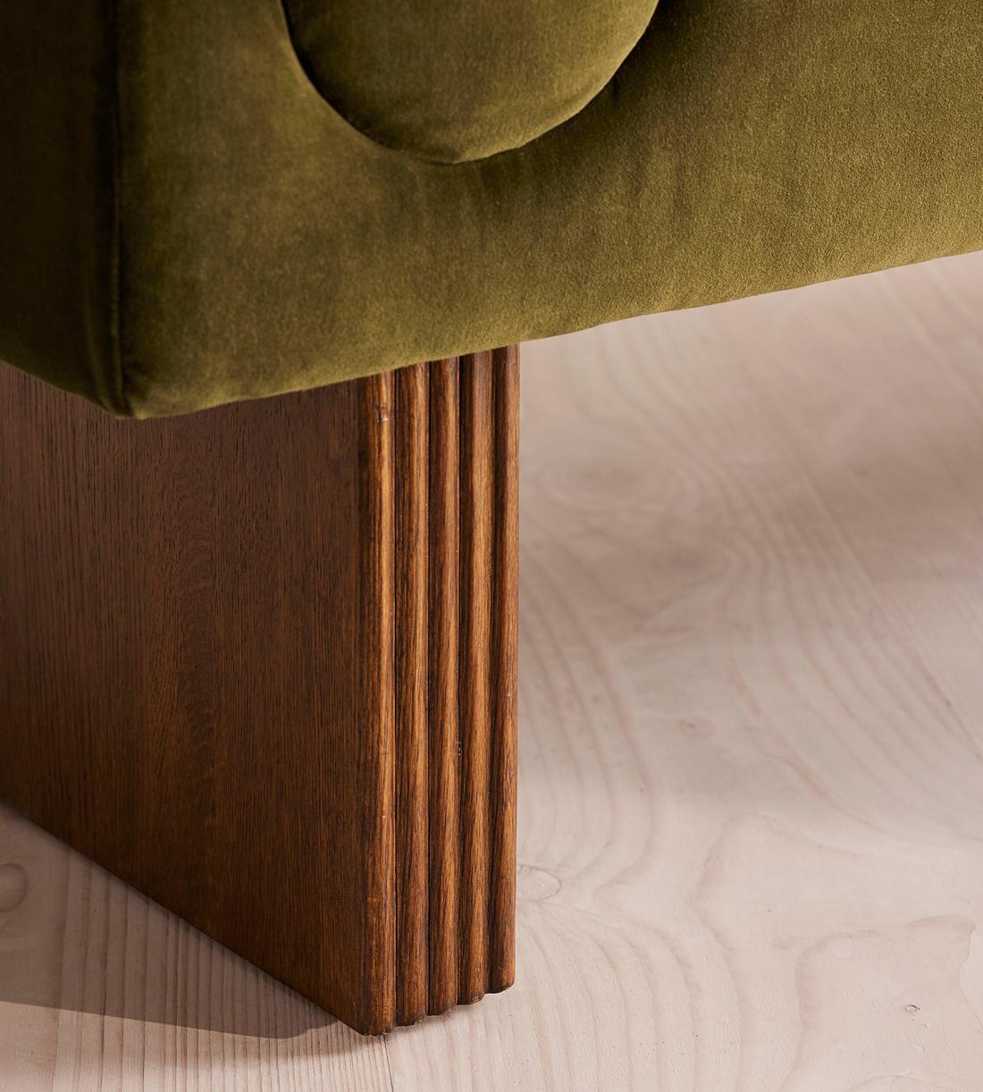 Esther Bench - Velvet - Olive - US - Images - Image 5