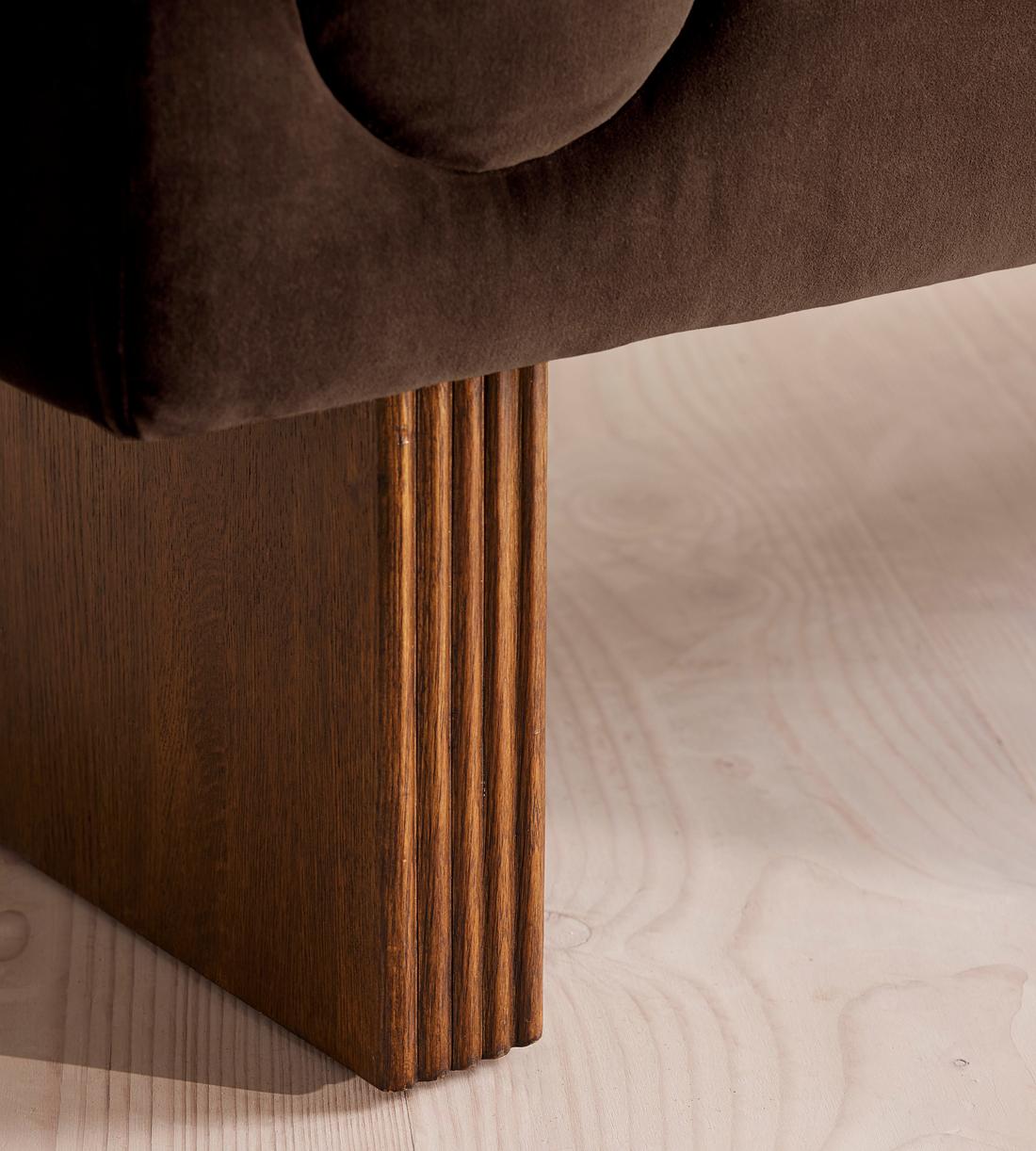 Esther Bench Velvet - Chocolate - US - Images - Image 5