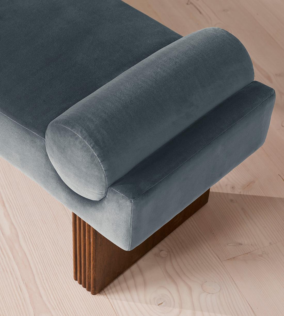 Esther Bench - Velvet - Grey Blue - UK - Images - Image 4