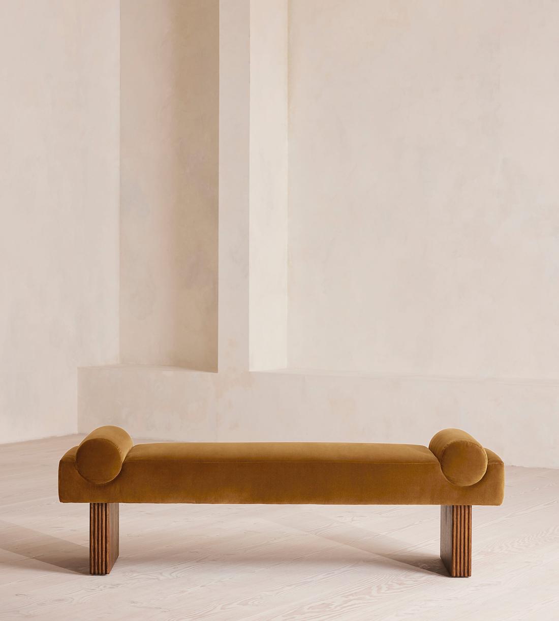 Esther Bench - Velvet - Mustard - UK - Listing - Image 2