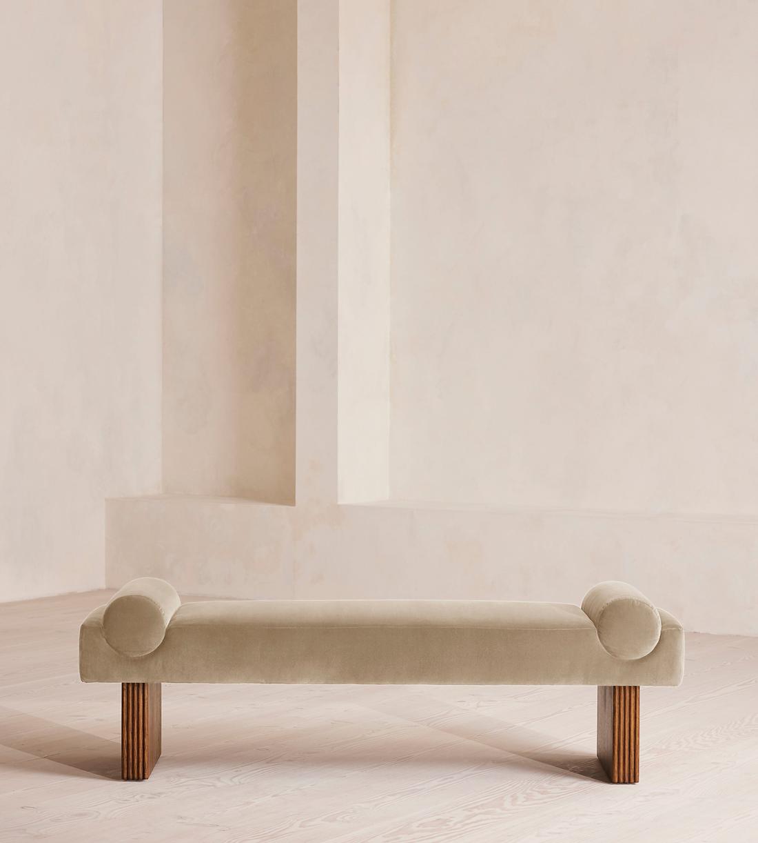 Esther Bench - Velvet - Oyster - UK - Listing - Image 2