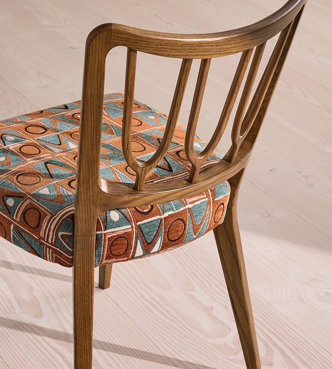 Leonie - Pair of Armless Dining Chair - Lumi Jacquard - Images - Image 7