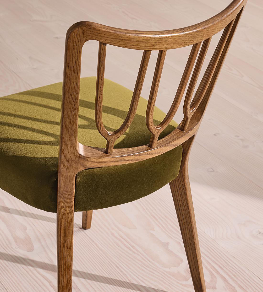 Leonie - Pair of Armless Dining Chair - Velvet - Olive - Images - Image 5