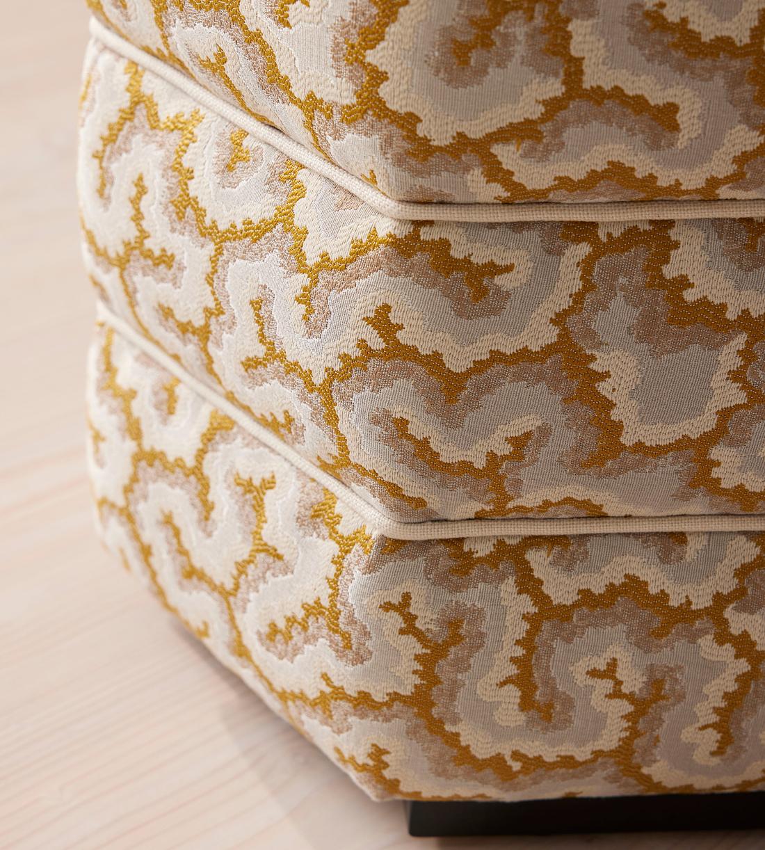 Lyla Footstool - Lophelia Jacquard - Pink - Images - Image 4