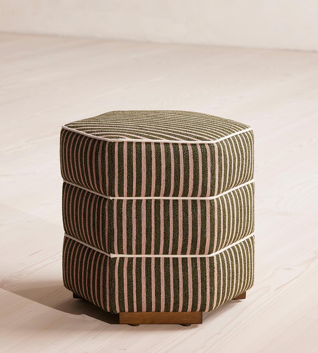 Lyla Footstool - Wimpole Stripe - US - Listing - Image 2