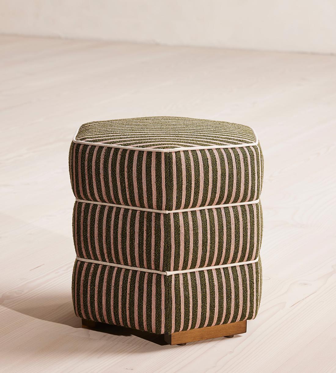 Lyla Footstool - Wimpole Stripe - US - Listing - Image 3