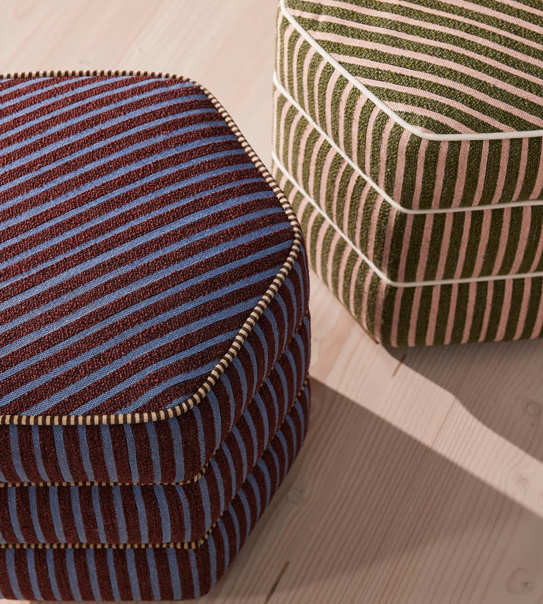 Lyla Footstool - Kortini Stripe - Images - Image 6