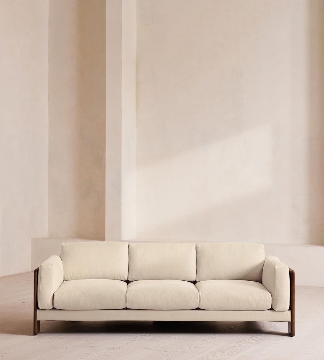 Marcia Three Seater Sofa - Linen - Bisque - Listing - Image 2
