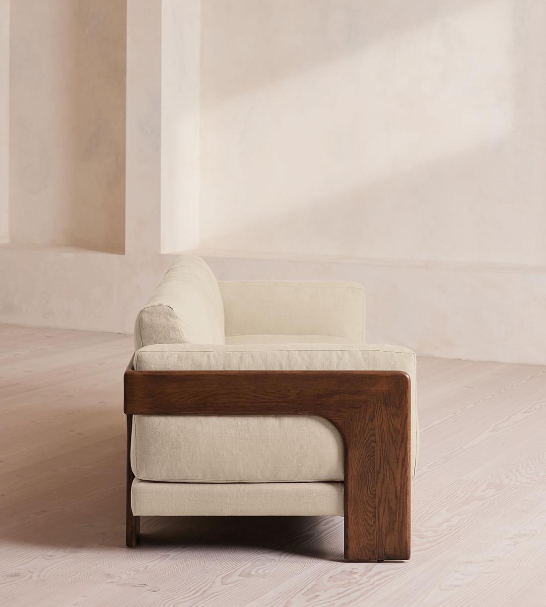 Marcia Three Seater Sofa - Linen - Bisque - US - Images - Image 3