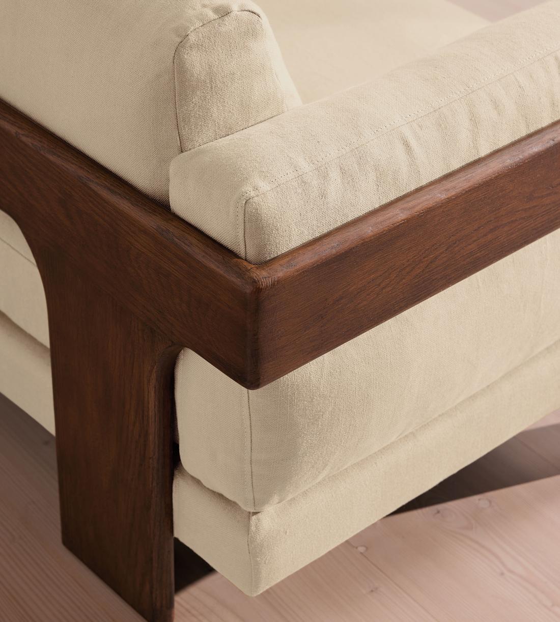 Marcia Three Seater Sofa - Linen - Bisque - US - Images - Image 5