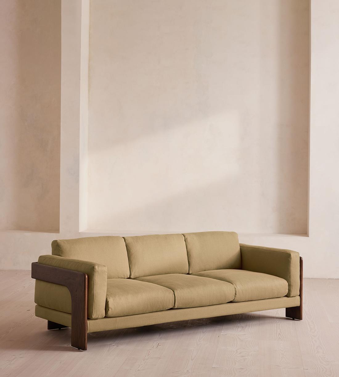 Marcia Three Seater Sofa - Linen - Wheat - Listing - Image 2