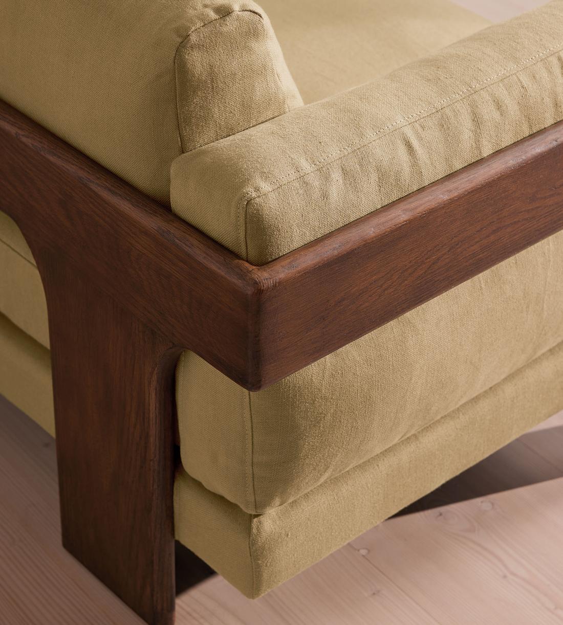 Marcia Three Seater Sofa - Linen - Wheat - US - Images - Image 7