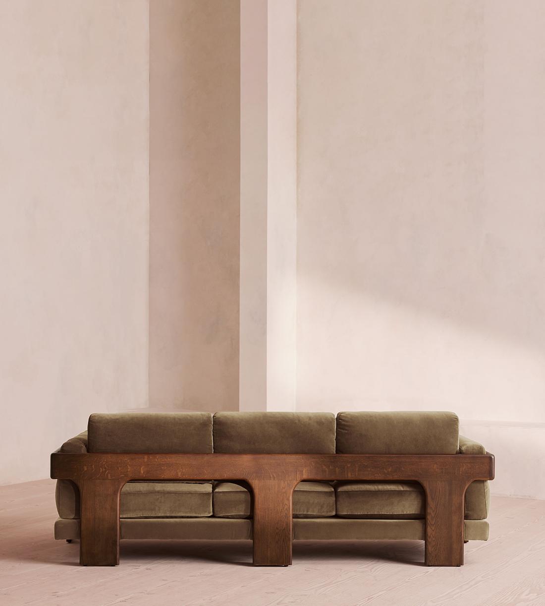 Marcia Three Seater Sofa - Truffle Velvet - US - Images - Image 4