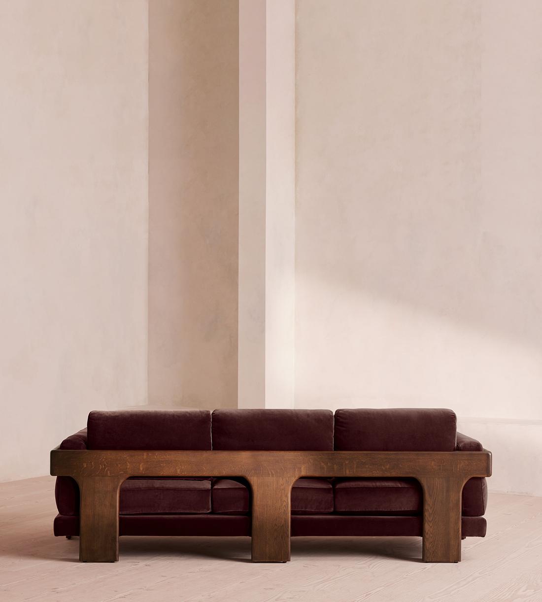 Marcia Three Seater Sofa - Aubergine Velvet - US - Images - Image 4