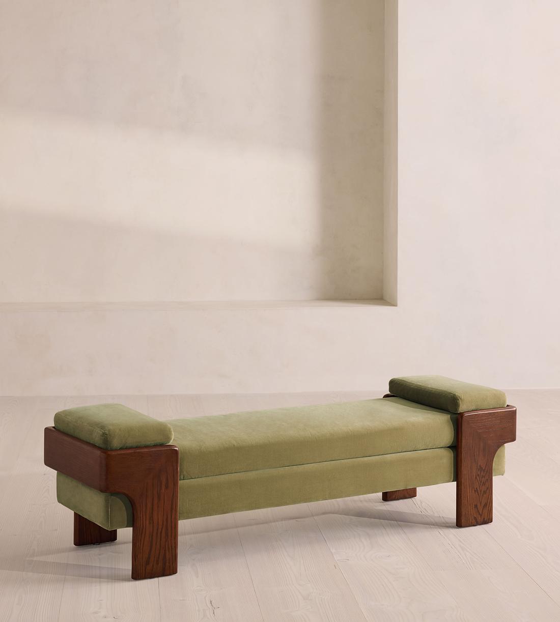 Marcia Bench - Velvet - Lichen - UK - Listing - Image 1