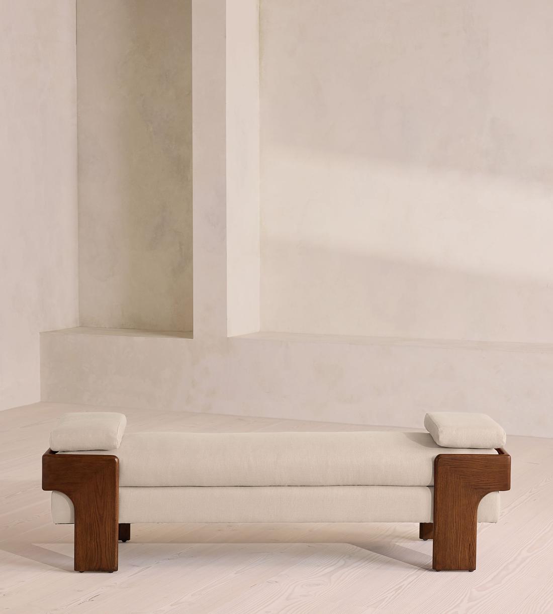 Marcia Bench - Linen - Bisque - UK - Listing - Image 2