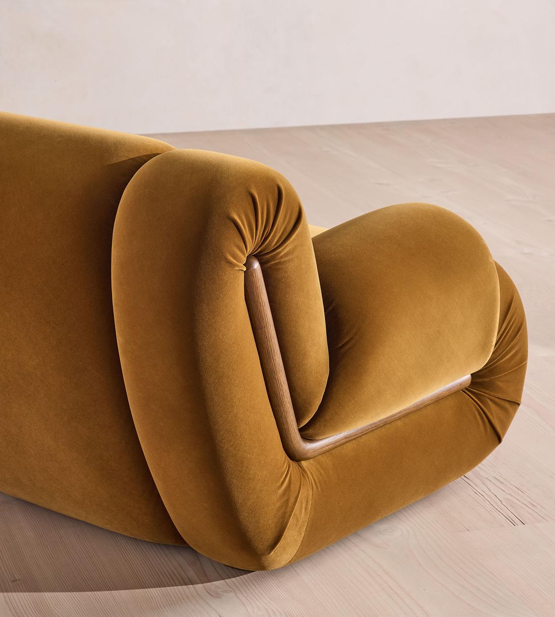 Umbria Armchair - Velvet - Mustard - UK - Images - Image 8