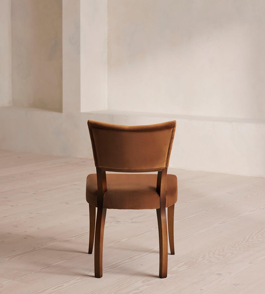 Pair of Molina Dining Chairs - Velvet - Cinnamon - UK - Images - Image 4