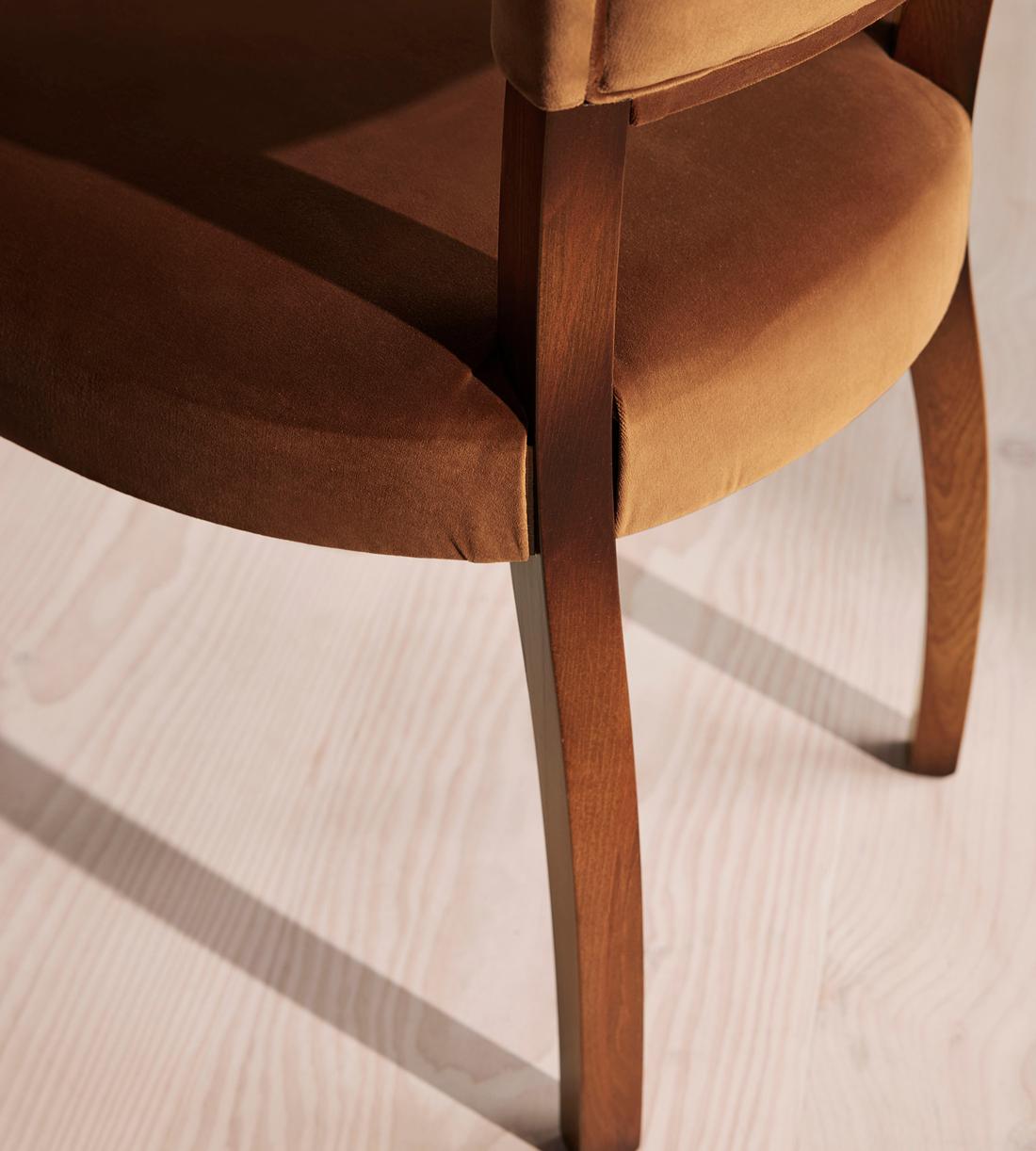 Pair of Molina Dining Chairs - Velvet - Cinnamon - UK - Images - Image 7