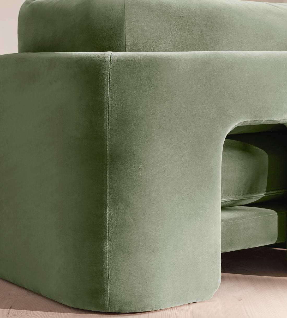 Odell Modular Sofa - Four Seater - Velvet - Seafoam - UK - Images - Image 7