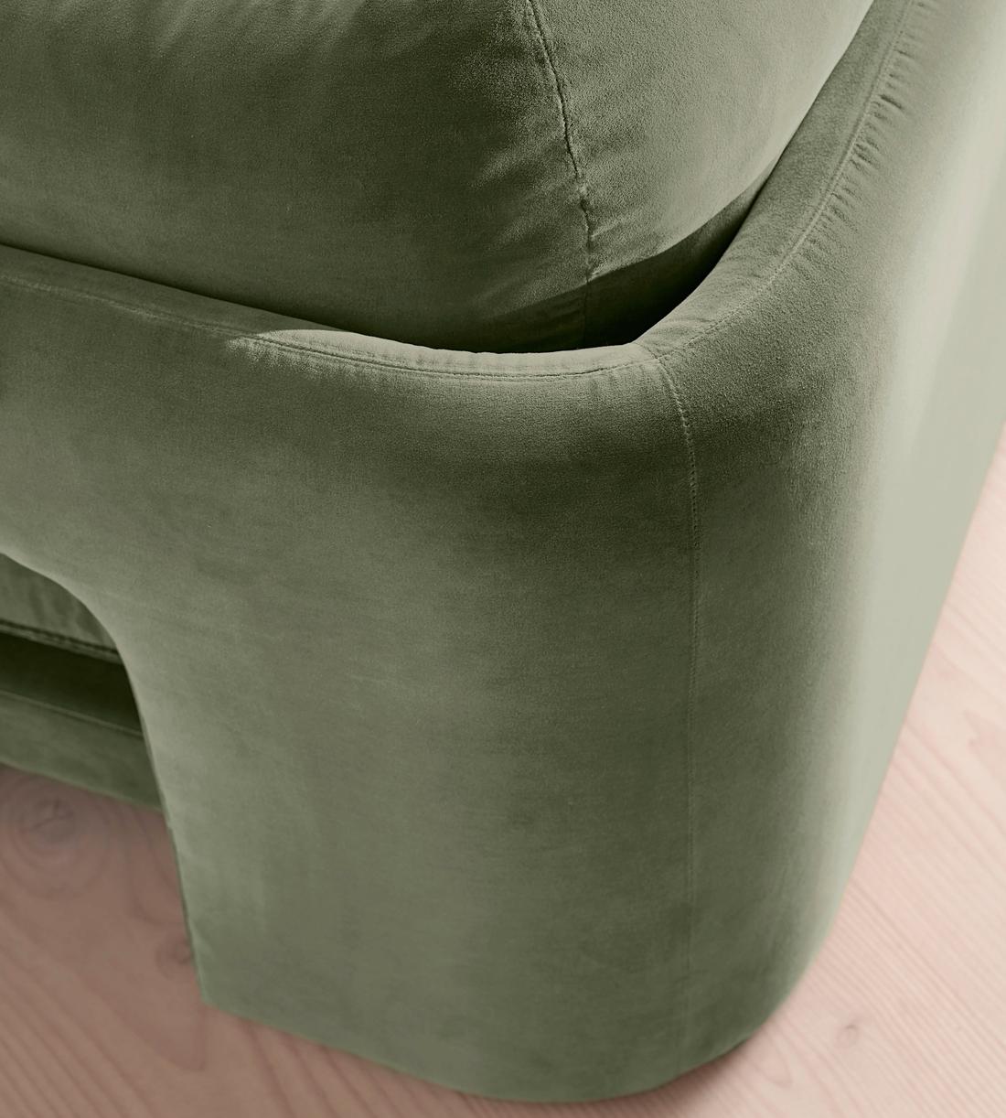 Odell Deeper Sit Sectional Sofa - Left Arm Module - Seafoam Velvet - US - Image 6