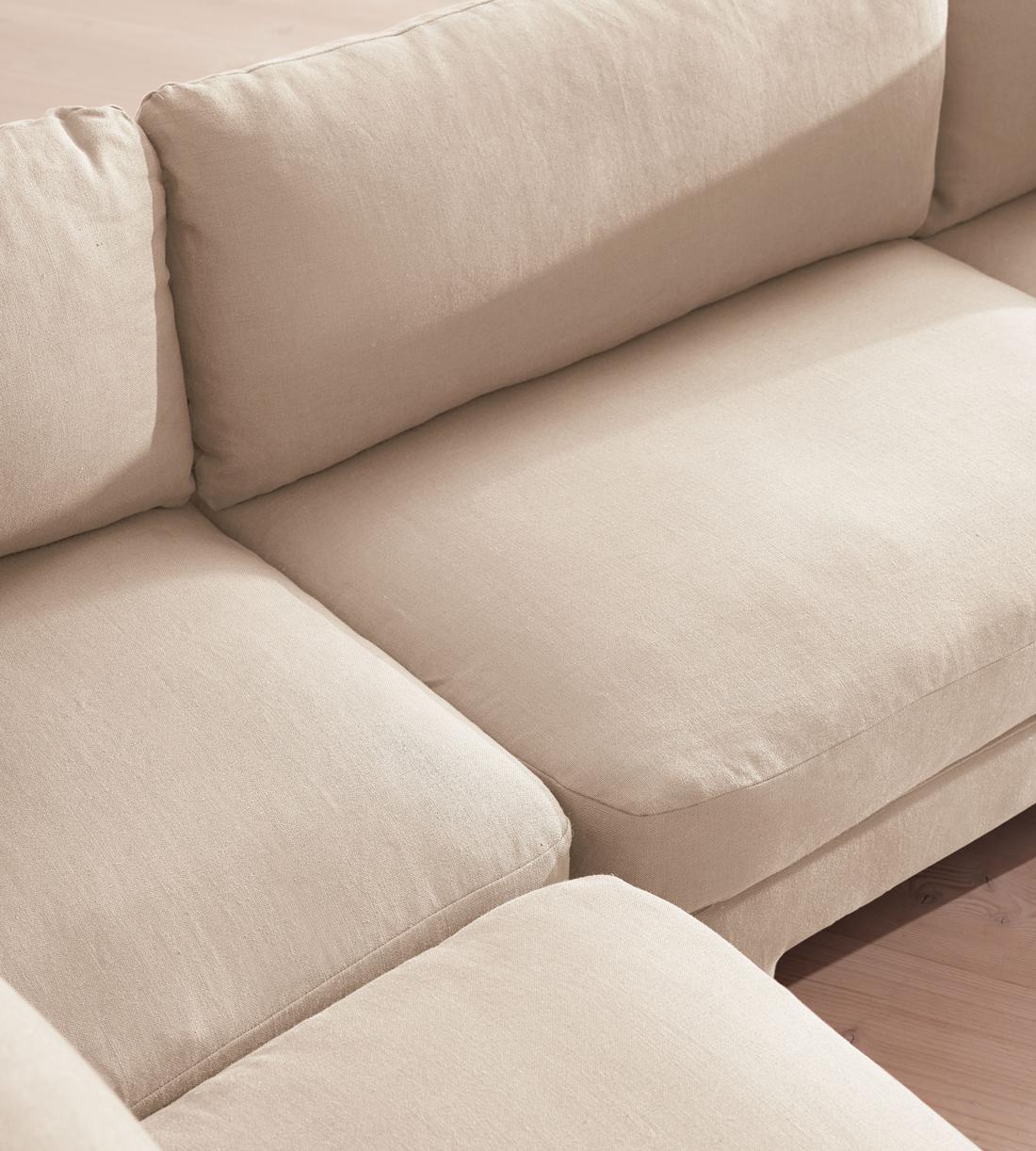 Odell Deeper Sit Modular Sofa - Corner Sofa - Linen - Bisque - Images - Image 4