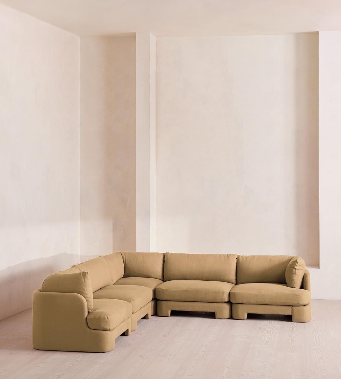 Odell Modular Sofa - Corner Sofa - Linen - Wheat - Listing - Image 2