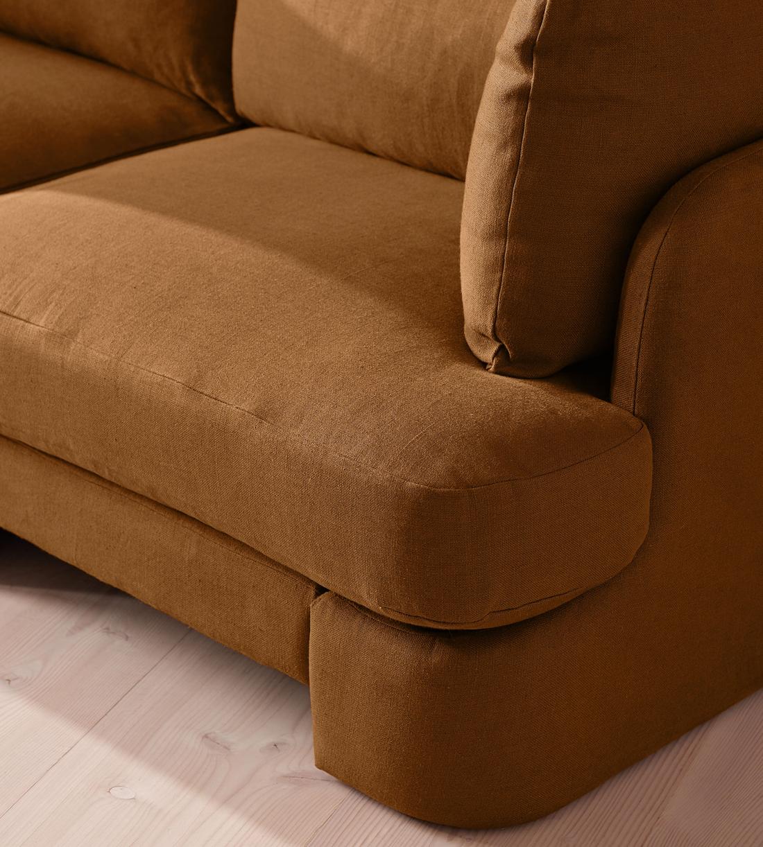 Odell Modular Sofa - Corner Sofa - Linen - Terracotta - UK - Images - Image 5