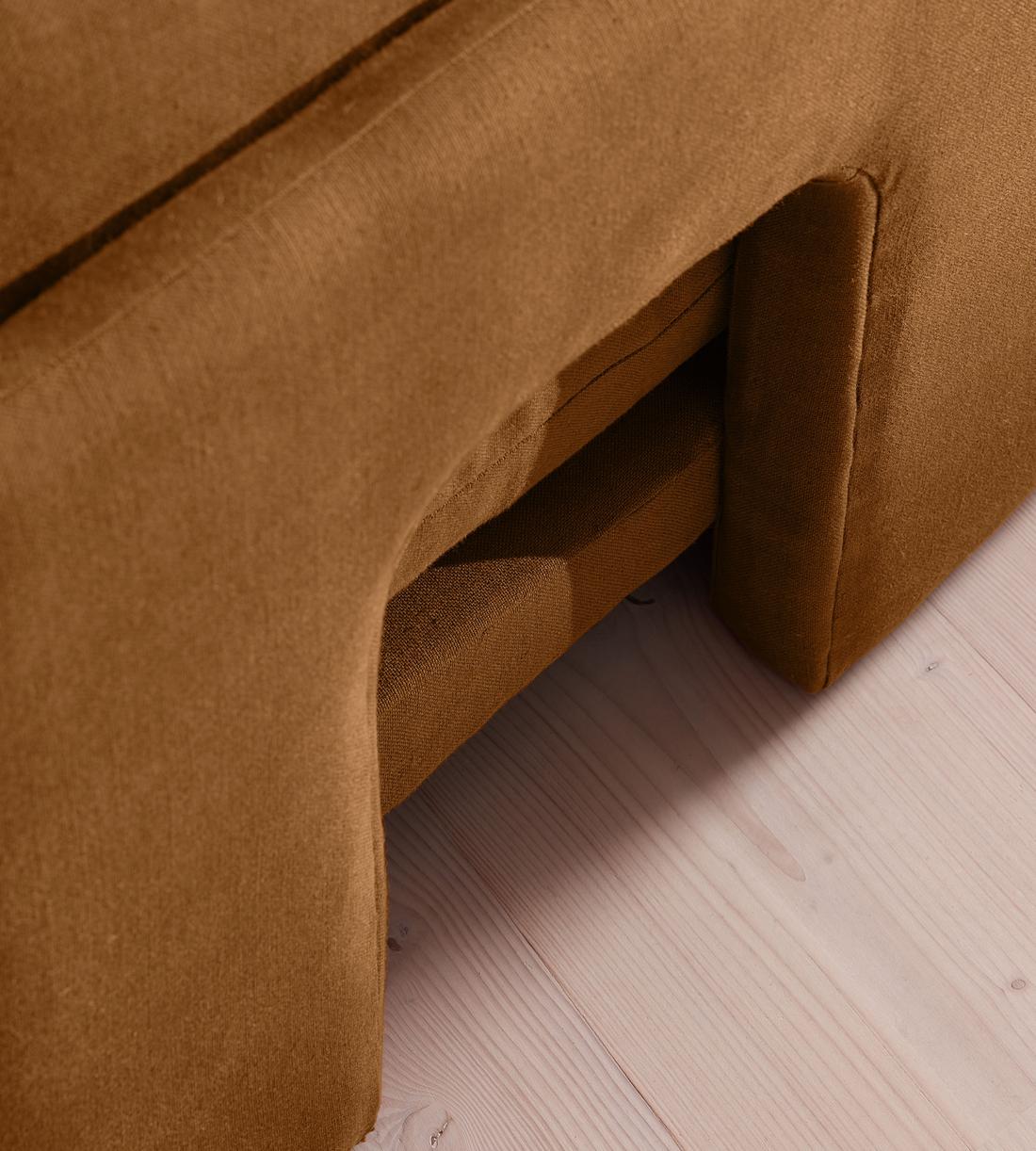 Odell Modular Sofa - Corner Sofa - Linen - Terracotta - UK - Images - Image 6