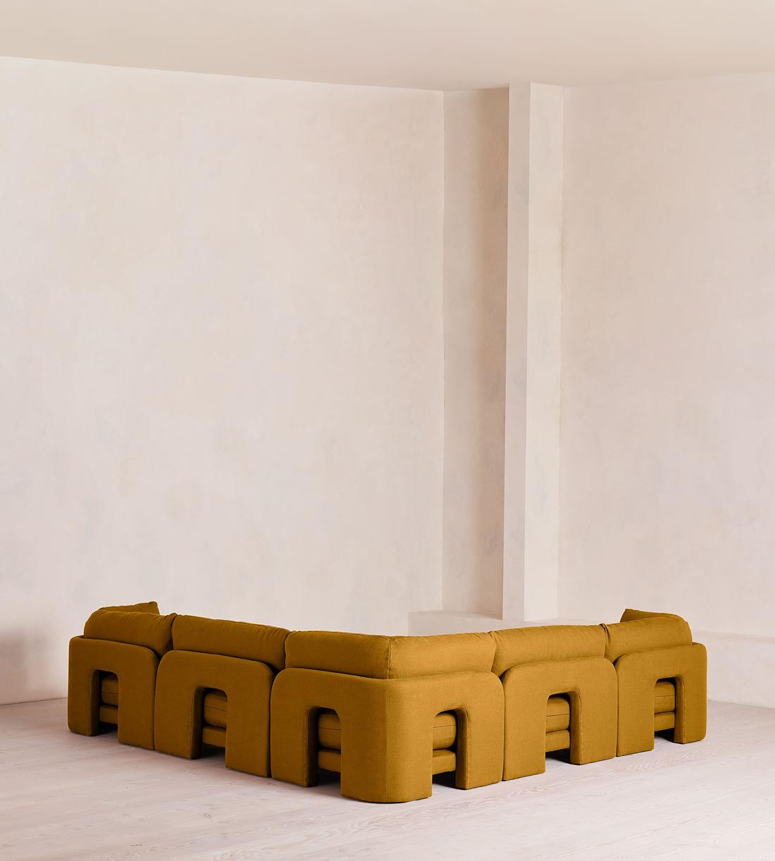 Odell Modular Sofa - Corner Sofa - Linen - Turmeric - UK - Images - Image 3