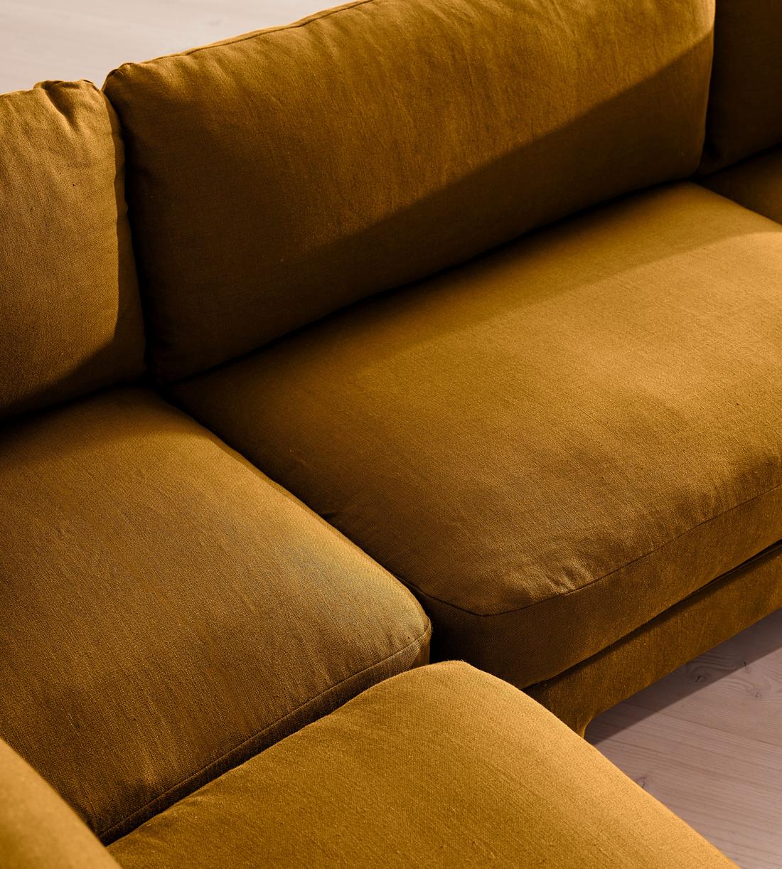 Odell Modular Sofa - Corner Sofa - Linen - Turmeric - UK - Images - Image 4