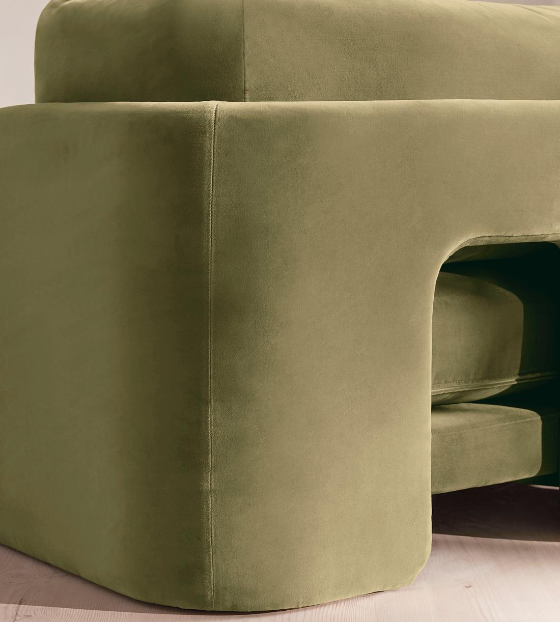 Odell Modular Sofa - Corner Sofa - Velvet - Lichen - Images - Image 7
