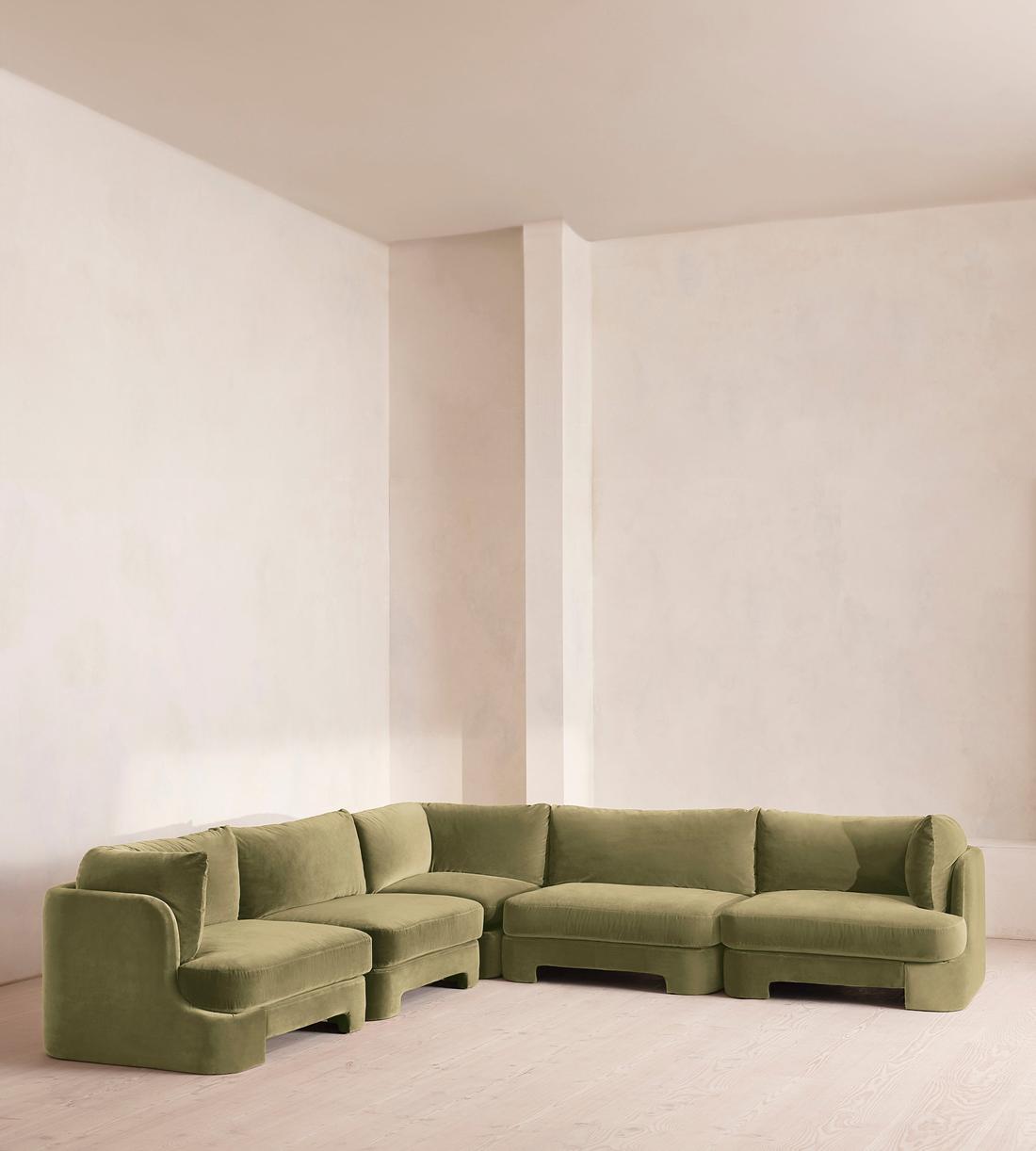 Odell Deeper Sit Sectional Sofa - Corner Sofa - Velvet Lichen US - Listing - Image 2
