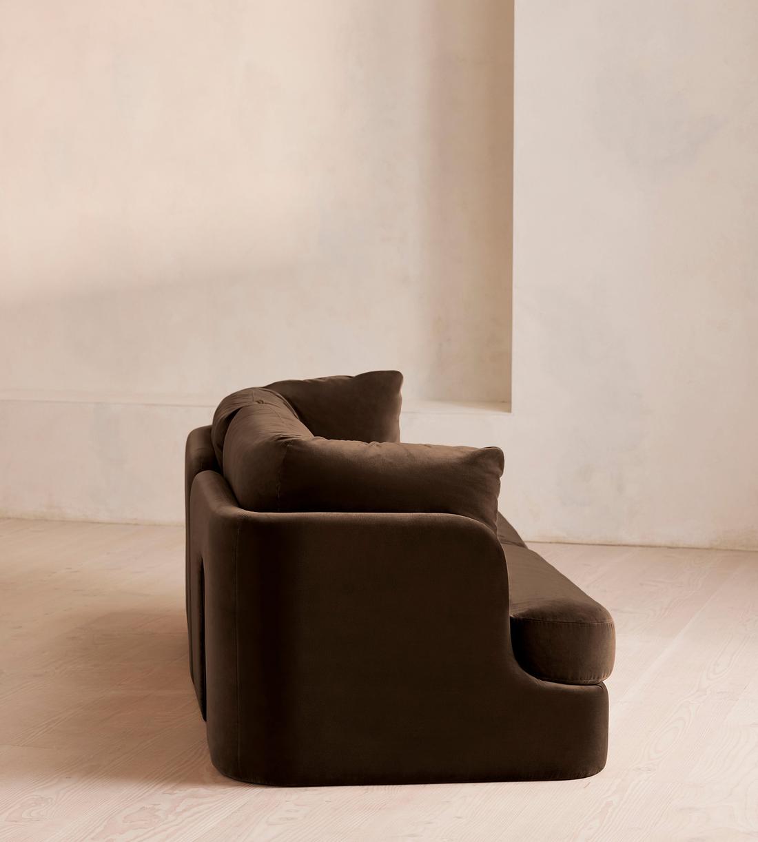 Odell Modular Sofa - Three Seater - Velvet - Chocolate - Images - Image 3