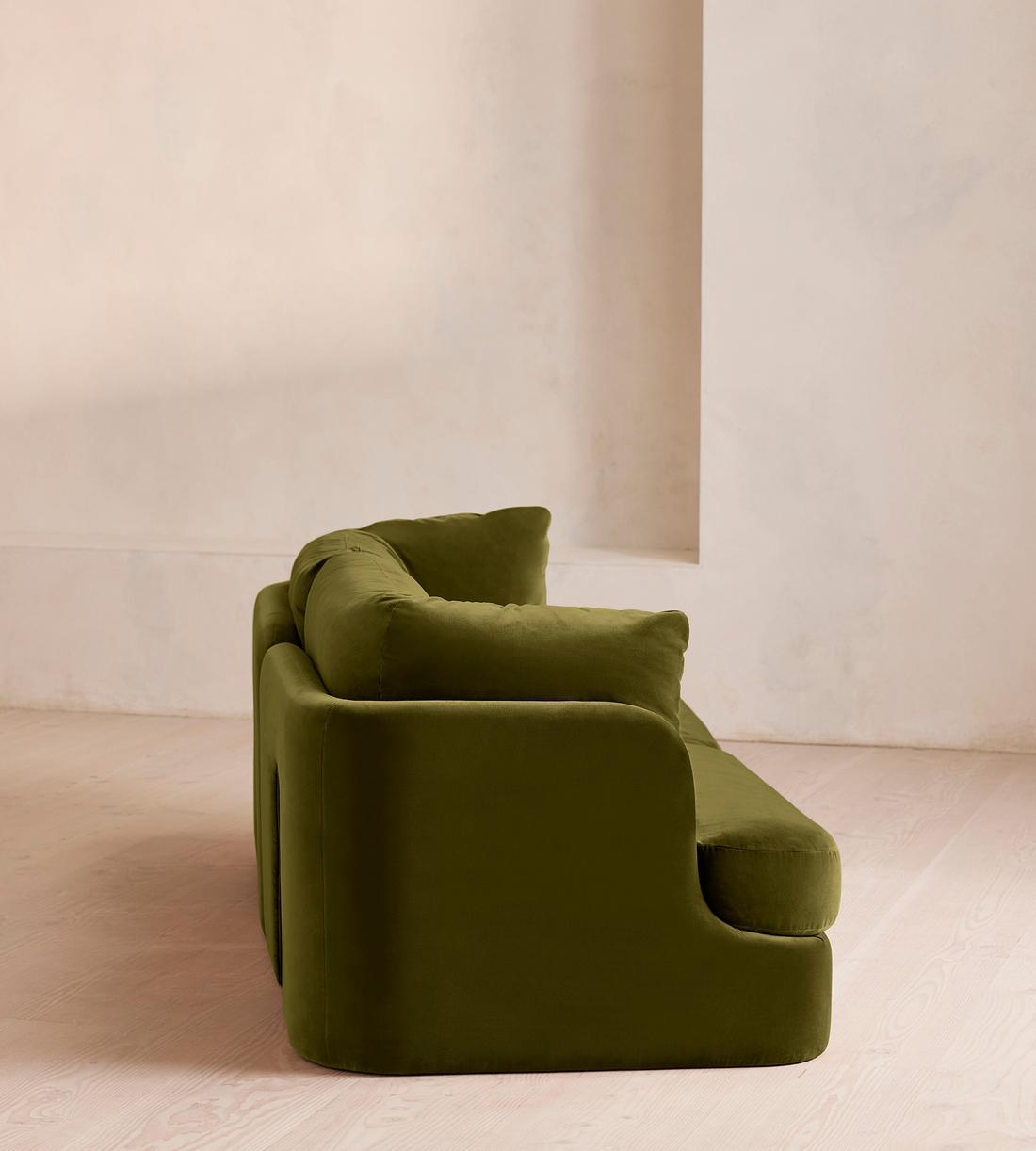Odell Modular Sofa - Three Seater - Velvet - Olive - Images - Image 3