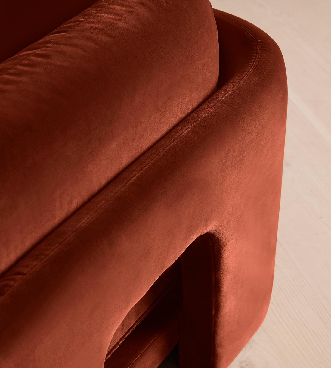 Odell Deeper Sit Modular Sofa - Three Seater - Velvet Rust UK - Images - Image 6
