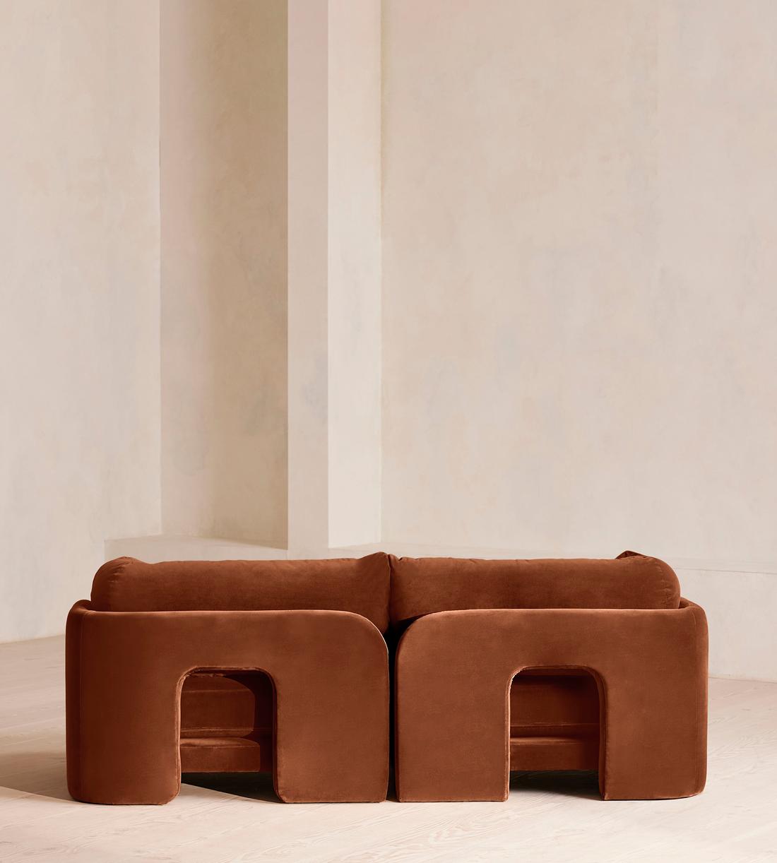 Odell Modular Sofa - Three Seater - Velvet - Cinnamon - UK - Images - Image 4