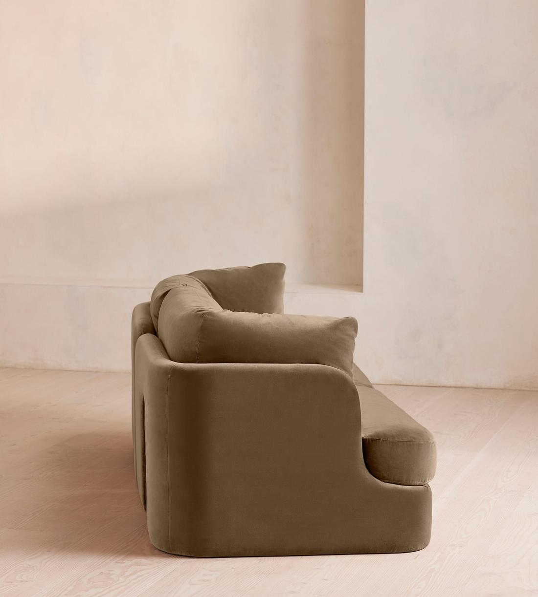 Odell Modular Sofa - Three Seater - Velvet - Truffle - UK - Images - Image 3