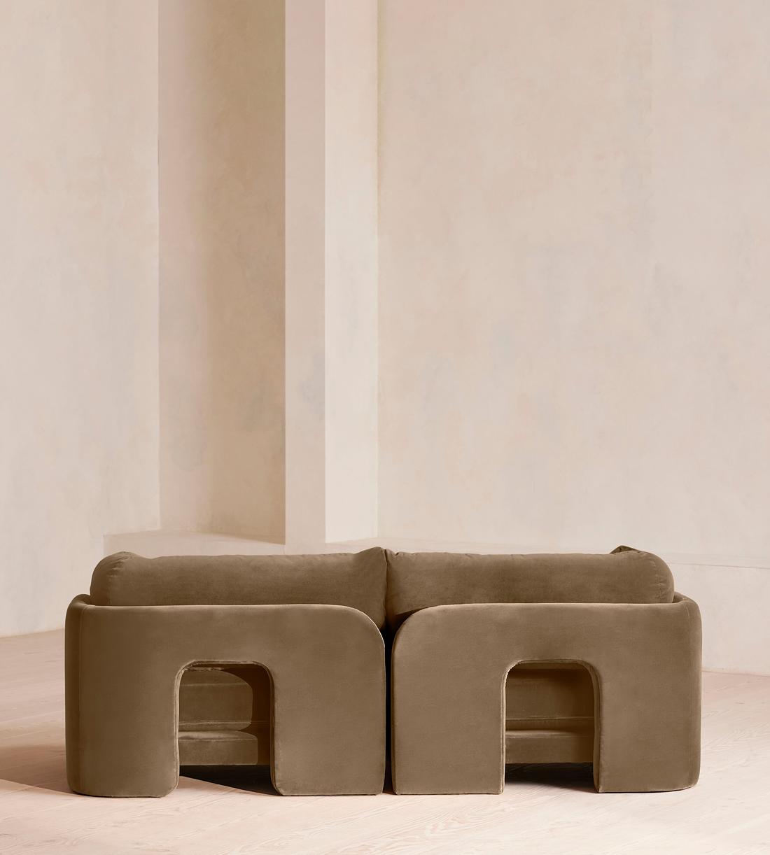 Odell Modular Sofa - Three Seater - Velvet - Truffle - UK - Images - Image 4