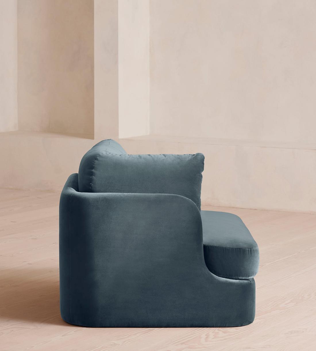 Odell Right Arm Module - Velvet - Grey Blue - Image 9