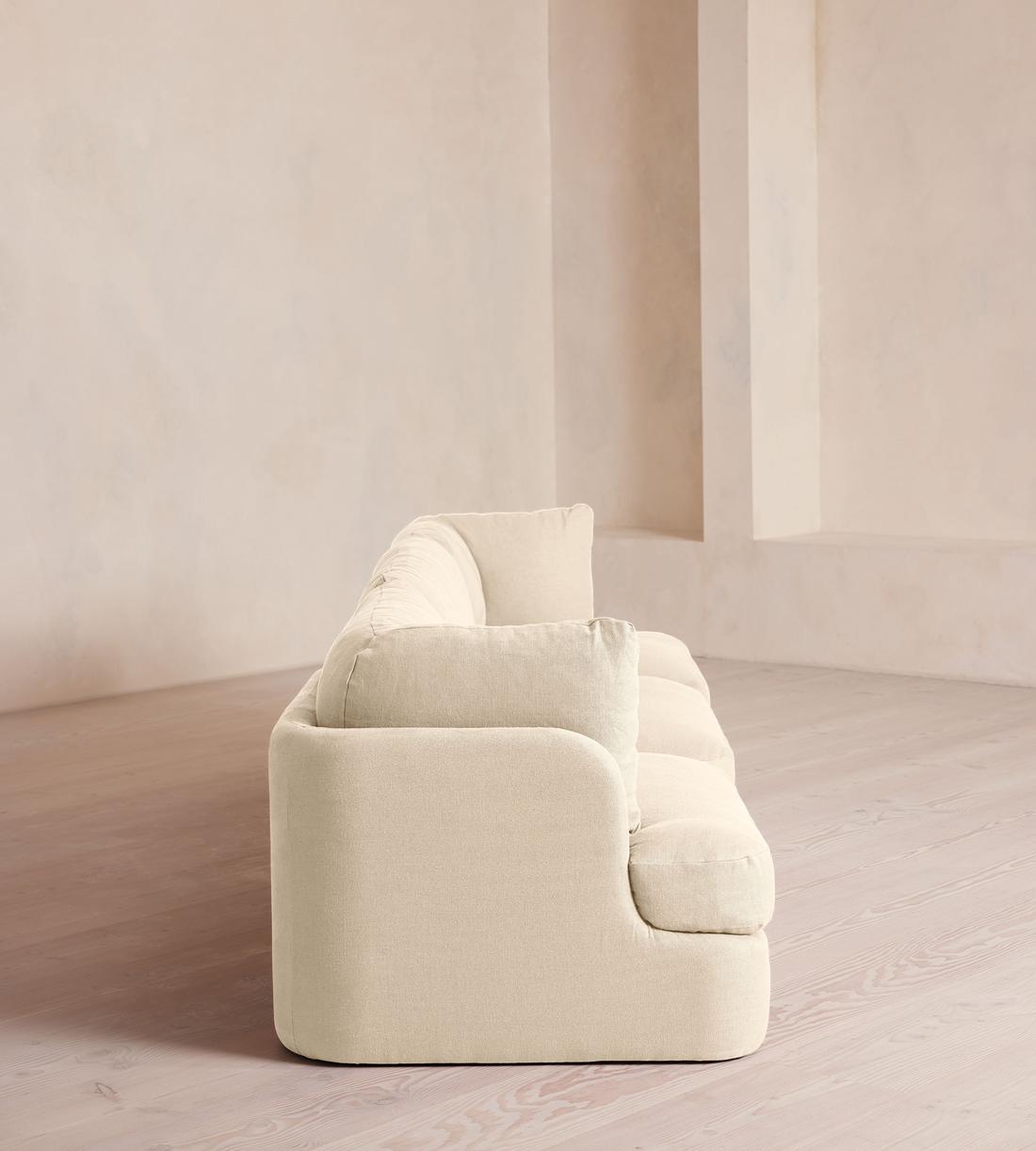 Odell Sectional Sofa - Four Seater - Linen - Bisque - US - Images - Image 3