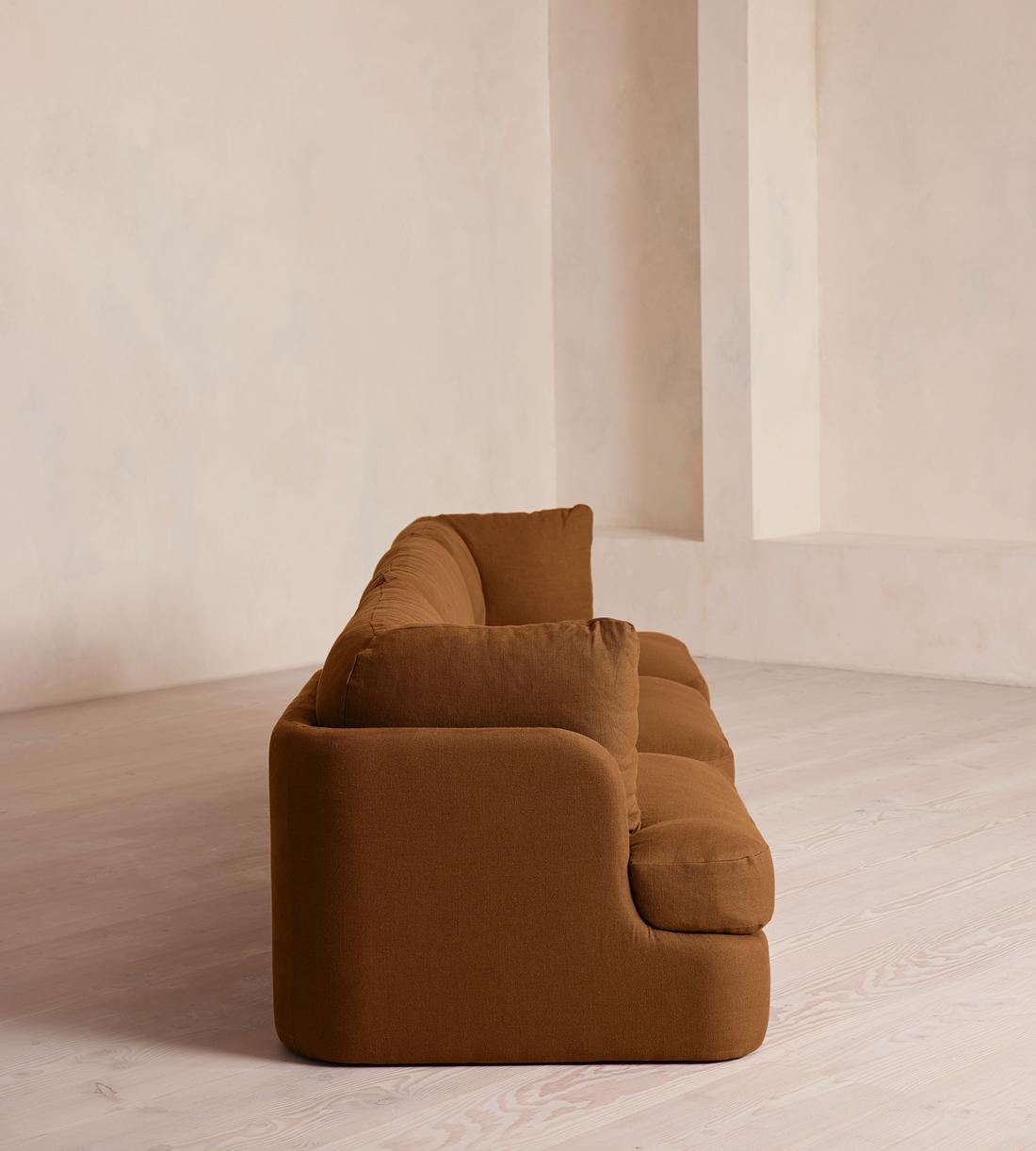 Odell Modular Sofa - Four Seater - Linen - Terracotta - UK - Images - Image 3