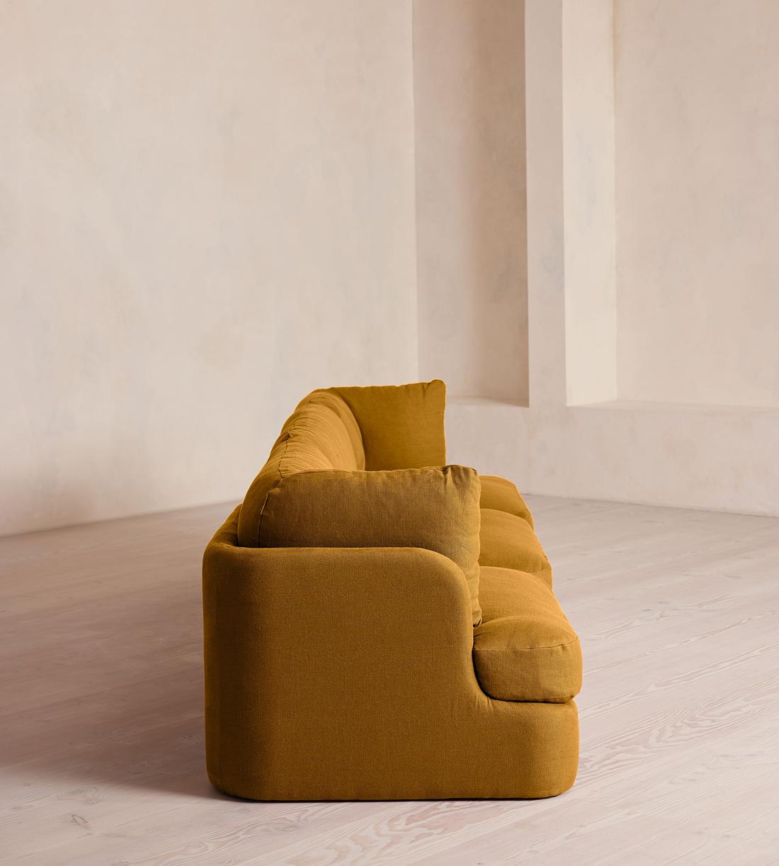 Odell Modular Sofa - Four Seater - Linen - Turmeric - UK - Images - Image 3