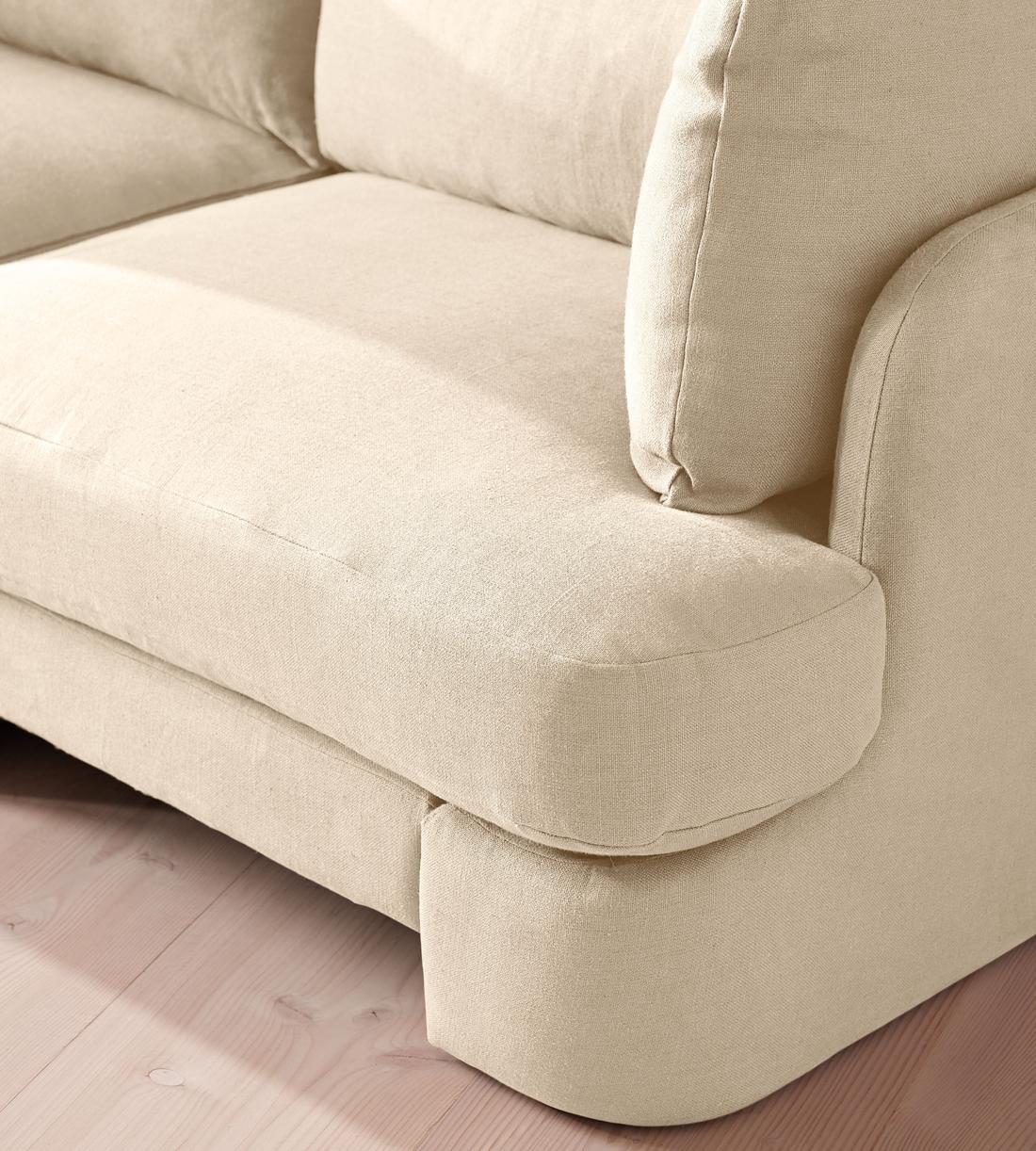 Odell Modular Sofa - Three Seater - Linen - Bisque - Images - Image 5