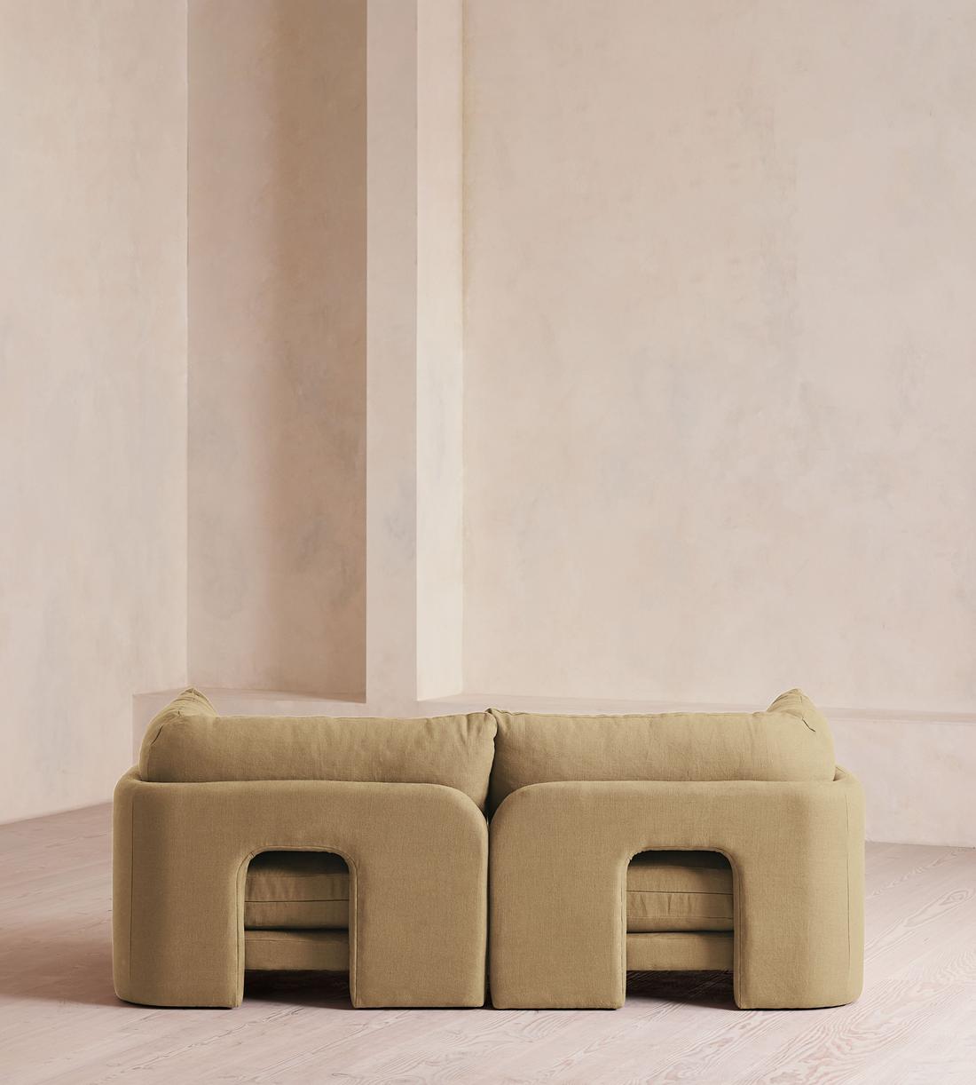 Odell Modular Sofa - Three Seater - Linen - Wheat - Images - Image 4