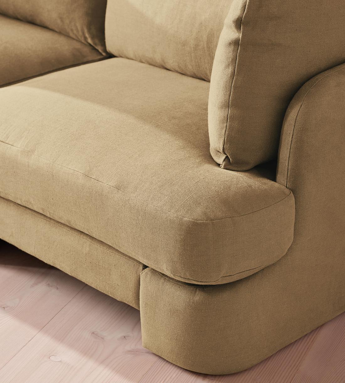 Odell Modular Sofa - Three Seater - Linen - Wheat - Images - Image 5
