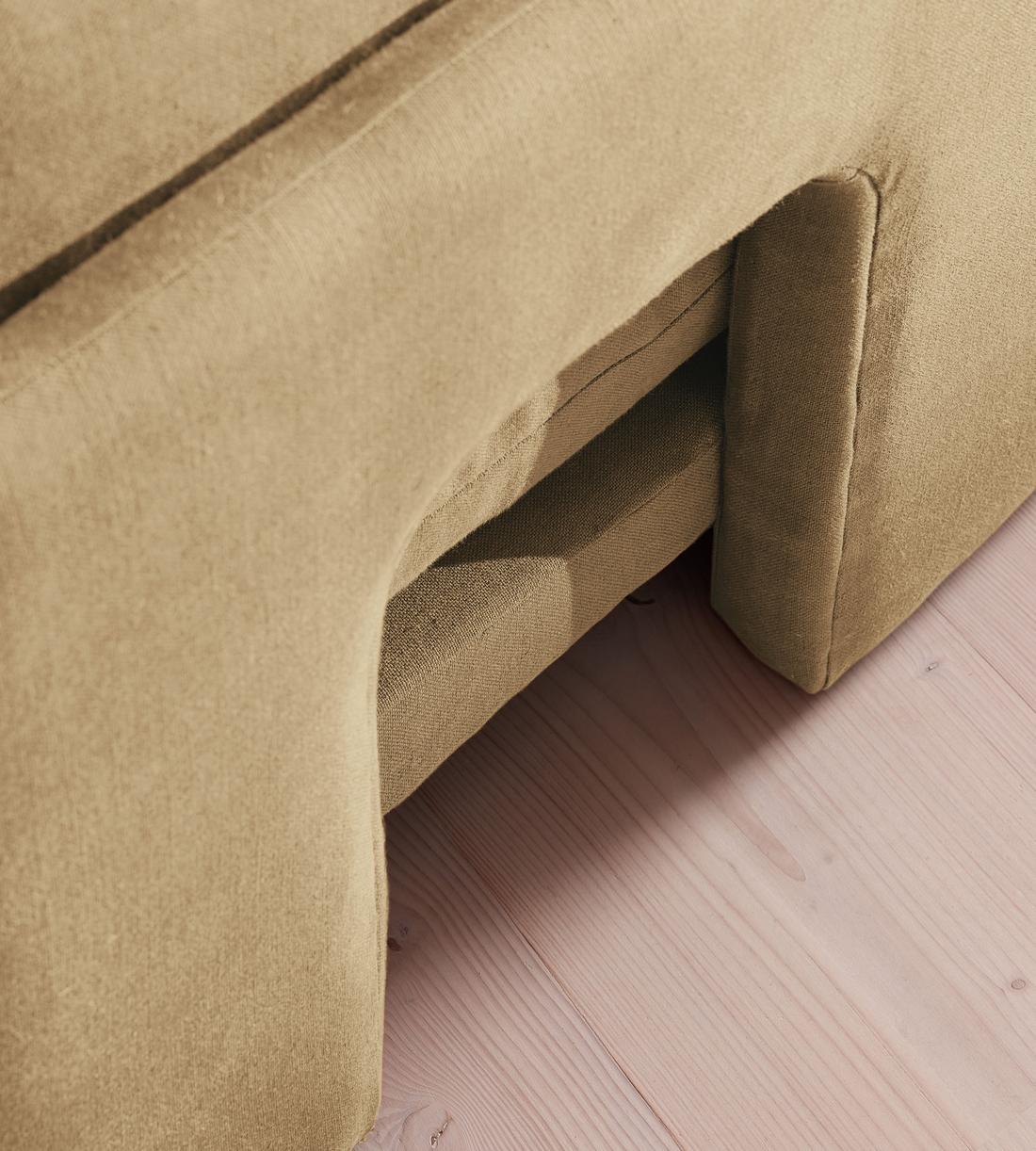 Odell Deeper Sit Modular Sofa - Three Seater - Linen - Wheat - Images - Image 6