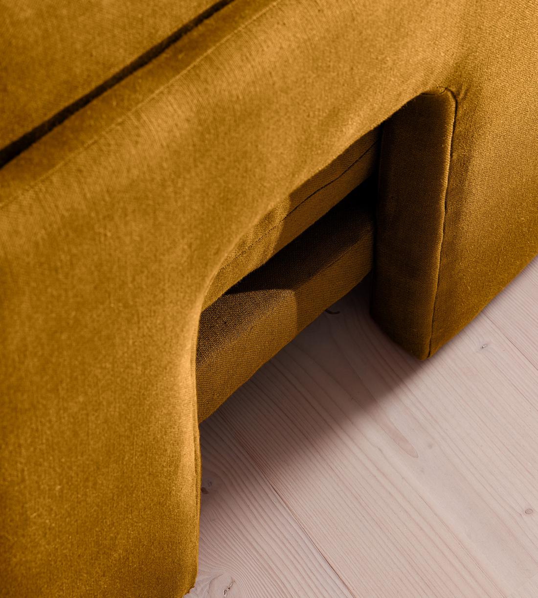 Odell Modular Sofa - Three Seater - Linen - Turmeric - UK - Images - Image 5